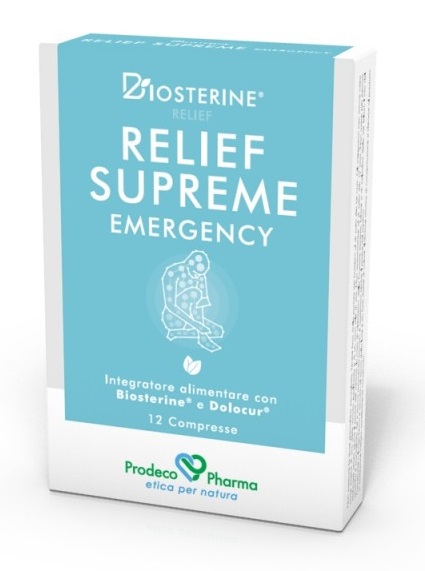 BIOSTERINE RELIEF SUPREME EMERGENCY 12 COMPRESSE - Farmacianumberone.it