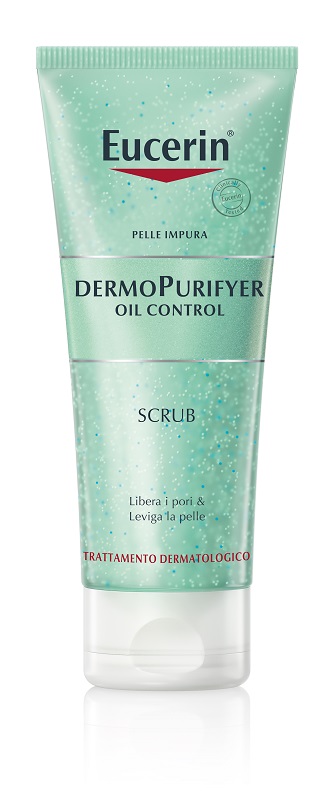 EUCERIN DERMOPURIFYER OIL CONTROL SCRUB 100 ML - Farmacianumberone.it