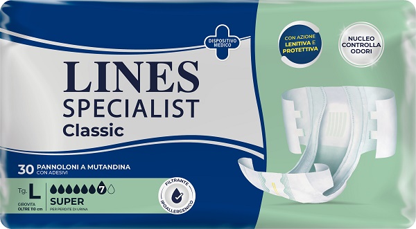 PANNOLONE A MUTANDA LINES SPECIALIST CLASSIC SUPER MG 30 PEZZI - Farmacianumberone.it