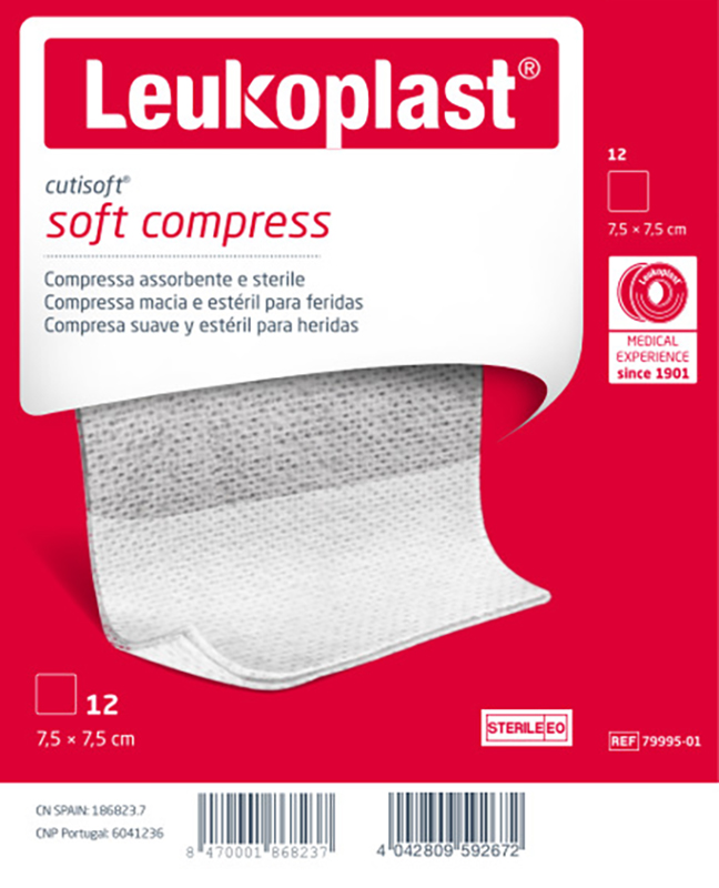 GARZA IDROFILA COMPRESSA CUTISOFT TESSUTO NON TESSUTO 7,5X7,5 CM 12 PEZZI - Farmacianumberone.it
