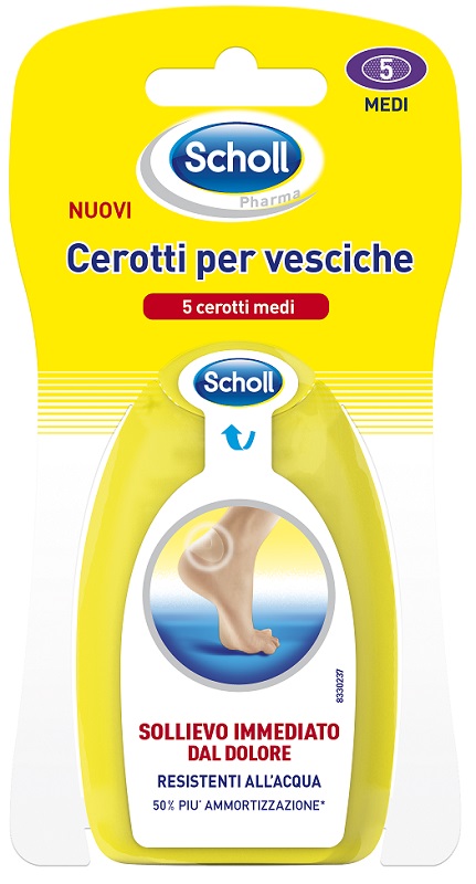 SCHOLL CEROTTI PER VESCICHE MEDIO DITA DEI PIEDI 6 PEZZI - Farmacianumberone.it