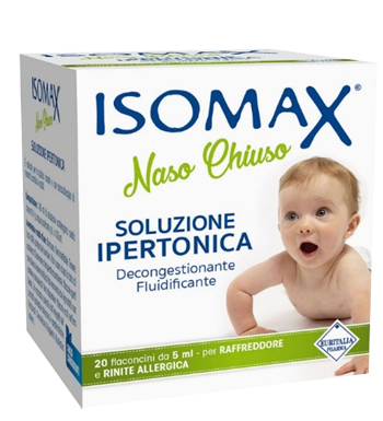 SOLUZIONE IPERTONICA ISOMAX NASO CHIUSO 20 FLACONCINI DA 5 ML - Farmacianumberone.it