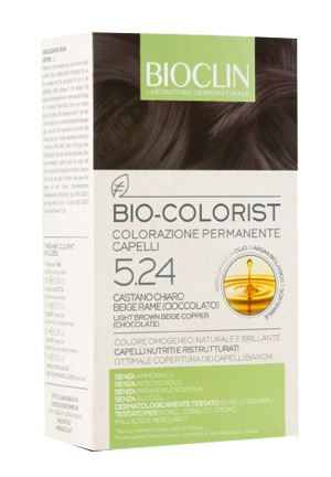 BIOCLIN BIO COLORIST 5,24 CASTANO CHIARO BEIGE RAME CIOCCOLATO - Farmacianumberone.it