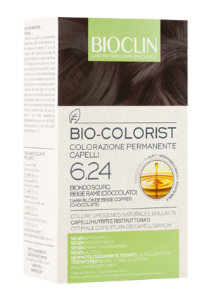 BIOCLIN BIO COLORIST 6,24 BIONDO SCURO BEIGE RAME - Farmacianumberone.it