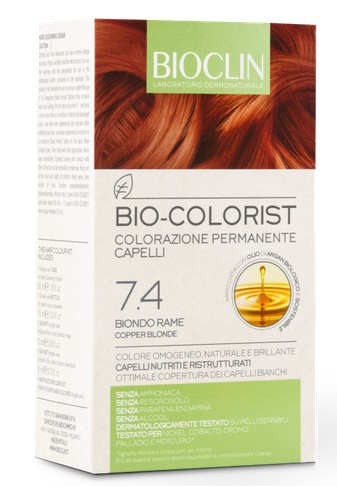 BIOCLIN BIO COLORIST 7,4 BIONDO RAME - Farmacianumberone.it