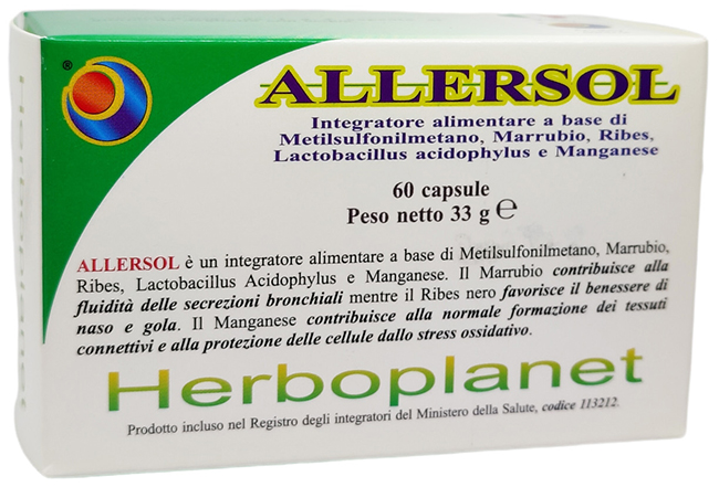 ALLERSOL 60 CAPSULE - Farmacianumberone.it