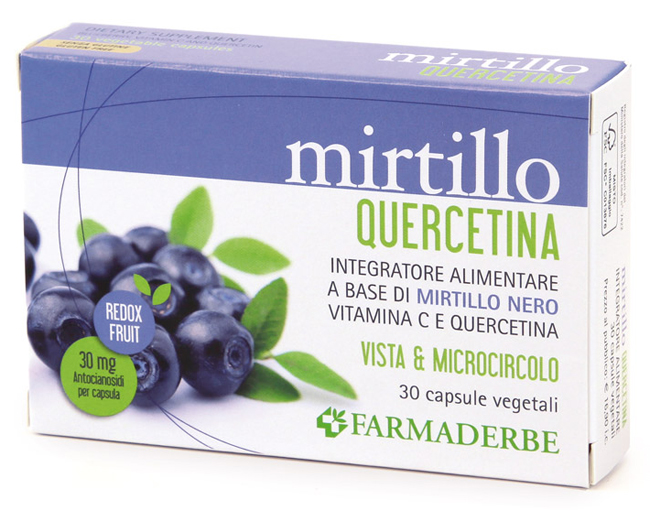 MIRTILLO QUERCETINA 30 CAPSULE VEGETALI - Farmacianumberone.it