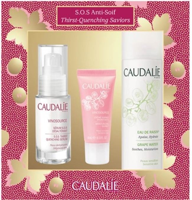 VINOSOURCE COFANETTO SIERO SOS 2018 SIERO SOS 30 ML + CREMA SORBETTO 15 ML + ACQUA D'UVA 75 ML - Farmacianumberone.it