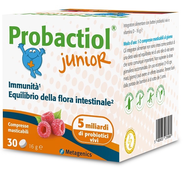 PROBACTIOL JUNIOR 30 COMPRESSE MASTICABILI NEW - Farmacianumberone.it