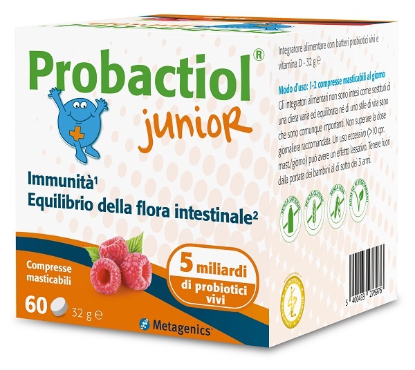 PROBACTIOL JUNIOR 60 COMPRESSE MASTICABILI NEW - Farmacianumberone.it