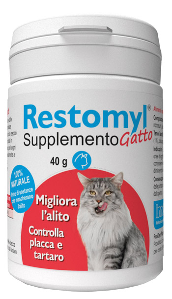 RESTOMYL SUPPLEMENTO GATTO FLACONCINO 40 G - Farmacianumberone.it