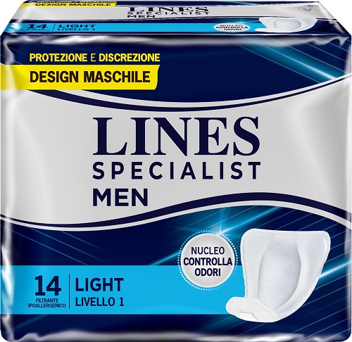 PANNOLONI LINES SPECIALIST MEN LIVELLO 1 14 PEZZI - Farmacianumberone.it