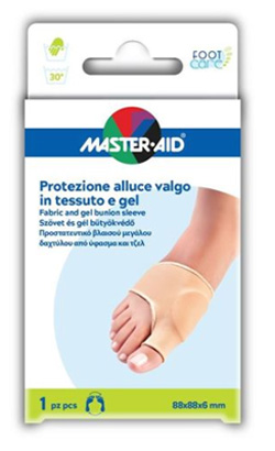 PROTEZIONE MASTER-AID IN GEL E TESSUTO PER ALLUCE VALGO 1 PEZZO - Farmacianumberone.it