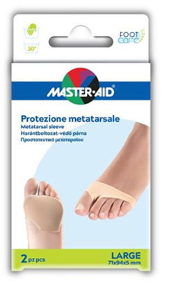 PROTEZIONE MASTER-AID PER METATARSO IN TESSUTO ELASTICO E GEL L 1 PAIO - Farmacianumberone.it