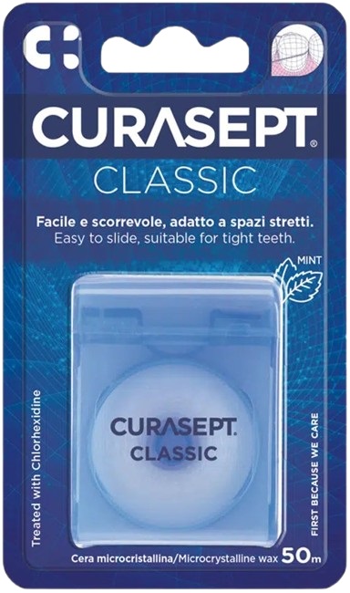 CURASEPT FLOSS CLASSIC CERATO CLOREXIDINA - Farmacianumberone.it