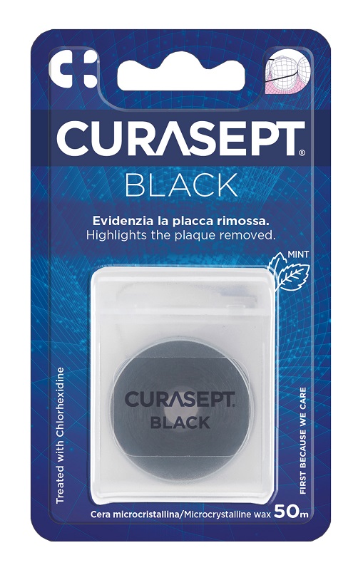 CURASEPT FLOSS CERATO NERO CLOREXIDINA - Farmacianumberone.it