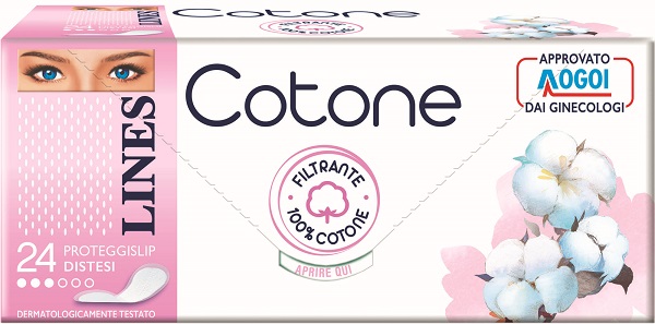 LINES COTONE PROTEGGISLIP DISTESI 24 PEZZI - Farmacianumberone.it