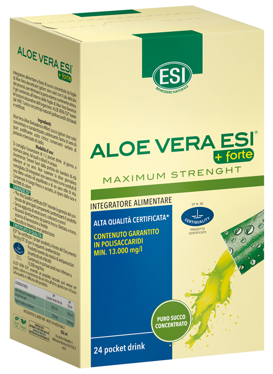 ESI ALOE VERA SUCCO + FORTE 24 POCKET DRINK - Farmacianumberone.it