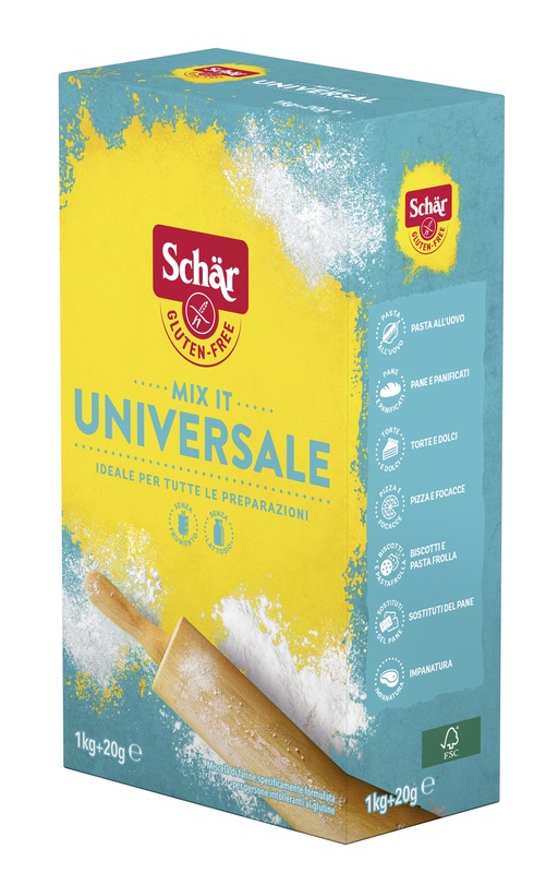 SCHAR MIX IT FARINA UNIVERSALE SENZA LATTOSIO 1 KG + 20 G - Farmacianumberone.it