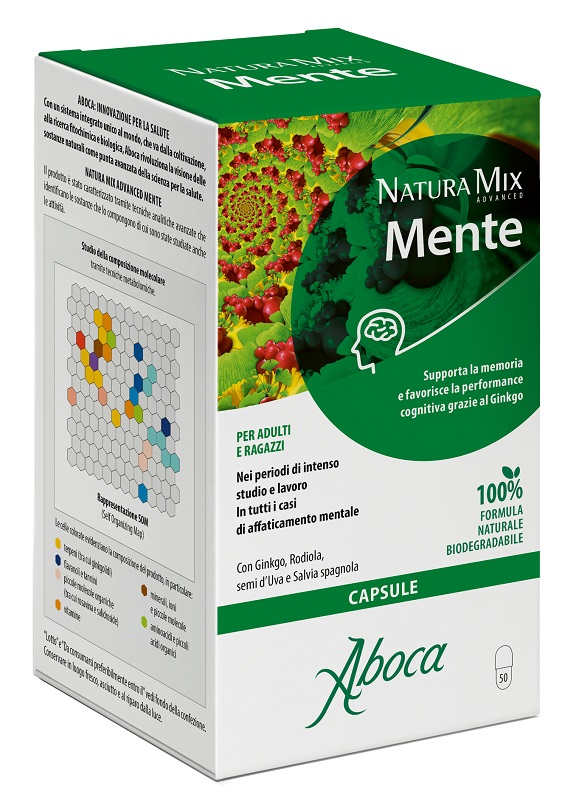 NATURA MIX ADVANCED MENTE 50 CAPSULE - Farmacianumberone.it