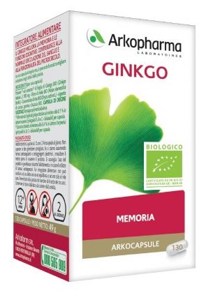 ARKO CAPSULE GINKGO BIO 130 CAPSULE - Farmacianumberone.it