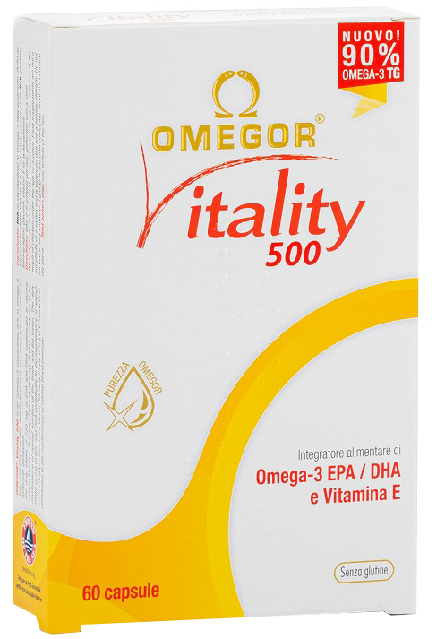 OMEGOR VITALITY 500 60 CAPSULE - Farmacianumberone.it