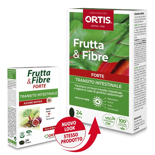 FRUTTA & FIBRE FORTE 24 COMPRESSE - Farmacianumberone.it