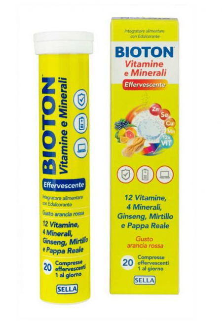 BIOTON VITAMINE E MINEALI 20 COMPRESSE EFFERVESCENTI - Farmacianumberone.it