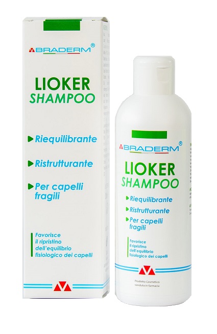 LIOKER SHAMPOO 200 ML BRADERM - Farmacianumberone.it