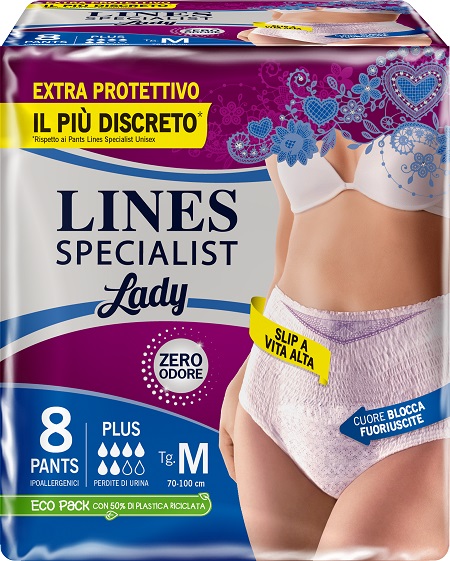 LINES SPECIALIST PANTS PLUS M FARMA 8 PEZZI - Farmacianumberone.it