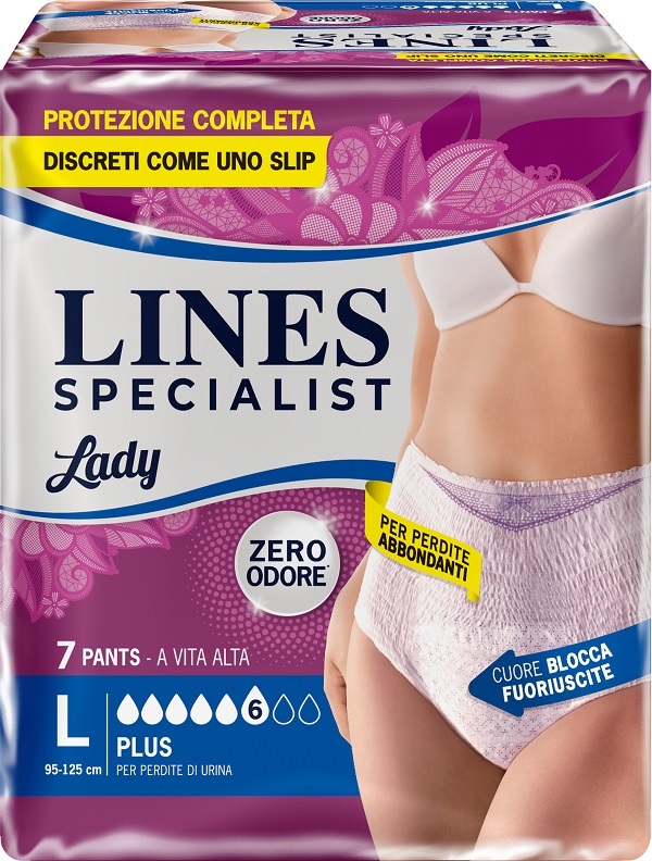 LINES SPECIALIST PANTS LADY PLUS L FARMA 7 PEZZI - Farmacianumberone.it