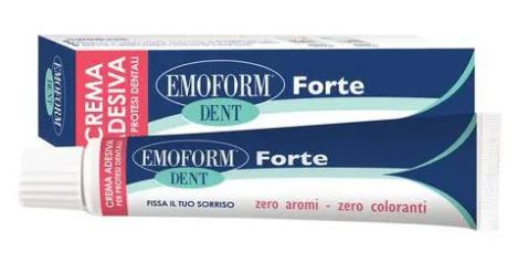 CREMA ADESIVA EMOFORM DENT FORTE PER PROTESI DENTALI 70 G - Farmacianumberone.it