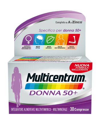 MULTICENTRUM DONNA 50+ 60 COMPRESSE - Farmacianumberone.it