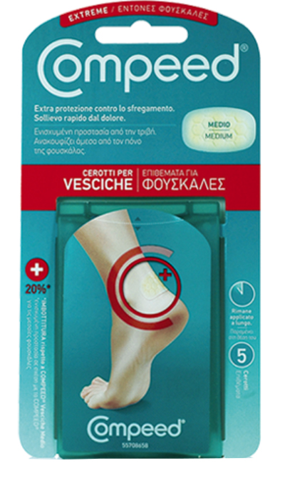 COMPEED CEROTTO PER VESCICHE TALLONE SPORT 5 PEZZI - Farmacianumberone.it