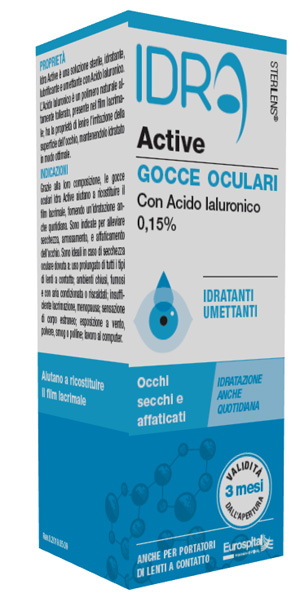 GOCCE OCULARI STERILENS IDRA ACTIVE 10 ML CON ACIDO IALURONICO 0,15% - Farmacianumberone.it