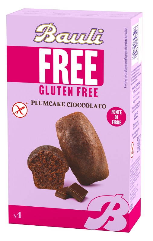 BAULI FREE PLUMCAKE CIOCCOLATO 4 PEZZI DA 33 G - Farmacianumberone.it