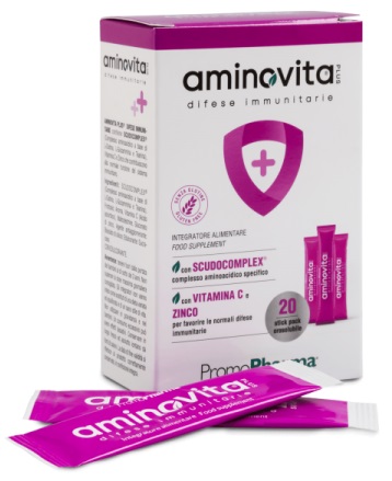 AMINOVITA PLUS DIFESE IMMUNITARIE 20 STICK PACK X 2,5 G - Farmacianumberone.it