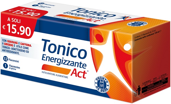 TONICO ENERGIZZANTE ACT 12 FLACONCINI DA 10 ML - Farmacianumberone.it