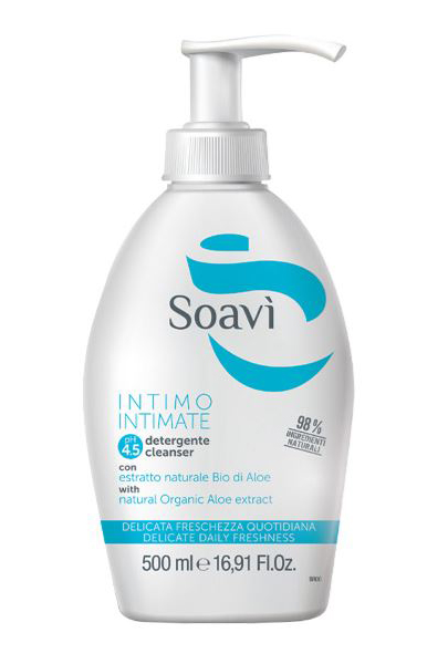 SOAVI' INTIMO DELICATO PH4,5 FLACONE CON DISPENSER 500 ML - Farmacianumberone.it