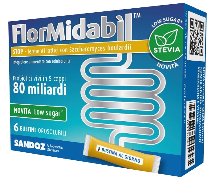 FLORMIDABIL STOP 6 BUSTINE CON STEVIA - Farmacianumberone.it