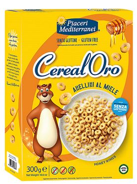 PIACERI MEDITERRANEI CEREALORO ANELLINI MIELE 300 G - Farmacianumberone.it