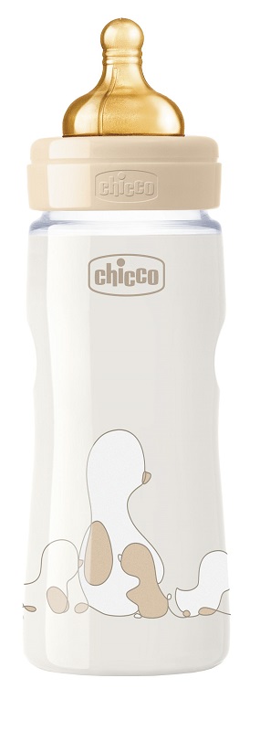 CHICCO BIBERON ORIGINAL 330ML TOUCH REGULAR UNISEX CON TETTARELLA IN CAUCCIU' - Farmacianumberone.it
