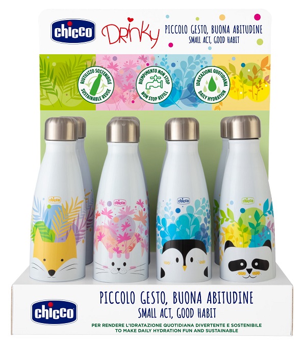 CHICCO BORRACCIA INOX 350 ML - Farmacianumberone.it