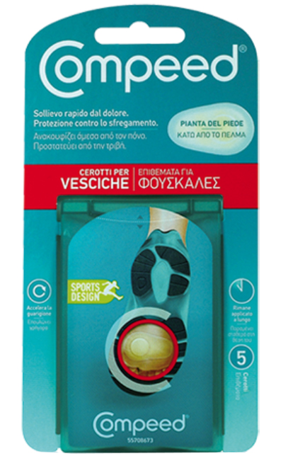 COMPEED CEROTTI PER VESCICHE PIANTA PIEDE SPORT 5 PEZZI - Farmacianumberone.it