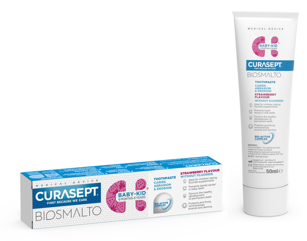 CURASEPT BIOSMALTO BABY KID SENZA FLUORO 50 ML - Farmacianumberone.it