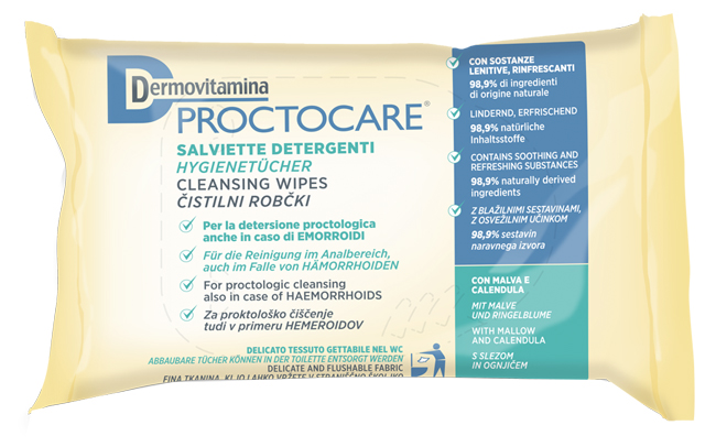 DERMOVITAMINA PROCTOCARE SALVIETTE DETERGENTI 15 PEZZI - Farmacianumberone.it