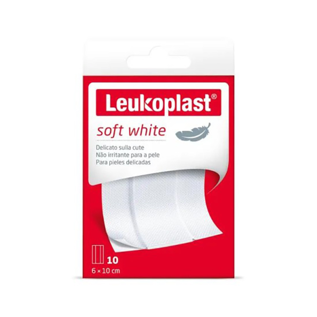LEUKOPLAST SOFT WHITE 100 X 6 CM 10 PEZZI - Farmacianumberone.it