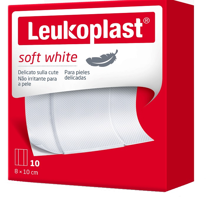 LEUKOPLAST SOFT WHITE 100 X 8 CM 10 PEZZI - Farmacianumberone.it