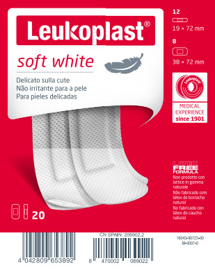 LEUKOPLAST SOFT WHITE 20 PEZZI ASSORTITI - Farmacianumberone.it
