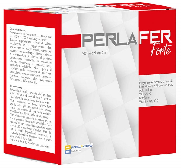 PERLAFER FORTE 20 FIALOIDI DA 5 ML - Farmacianumberone.it